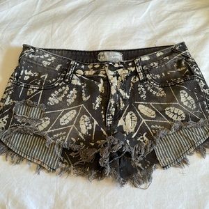 Free People denim shorts